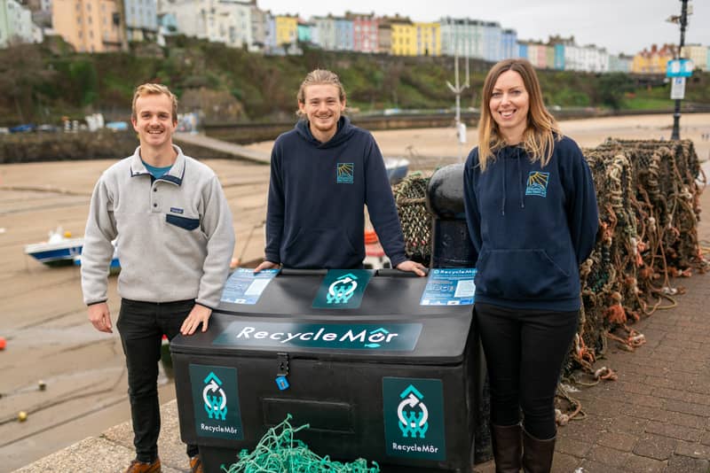 Setting up a pilot net collection scheme in Pembrokeshire