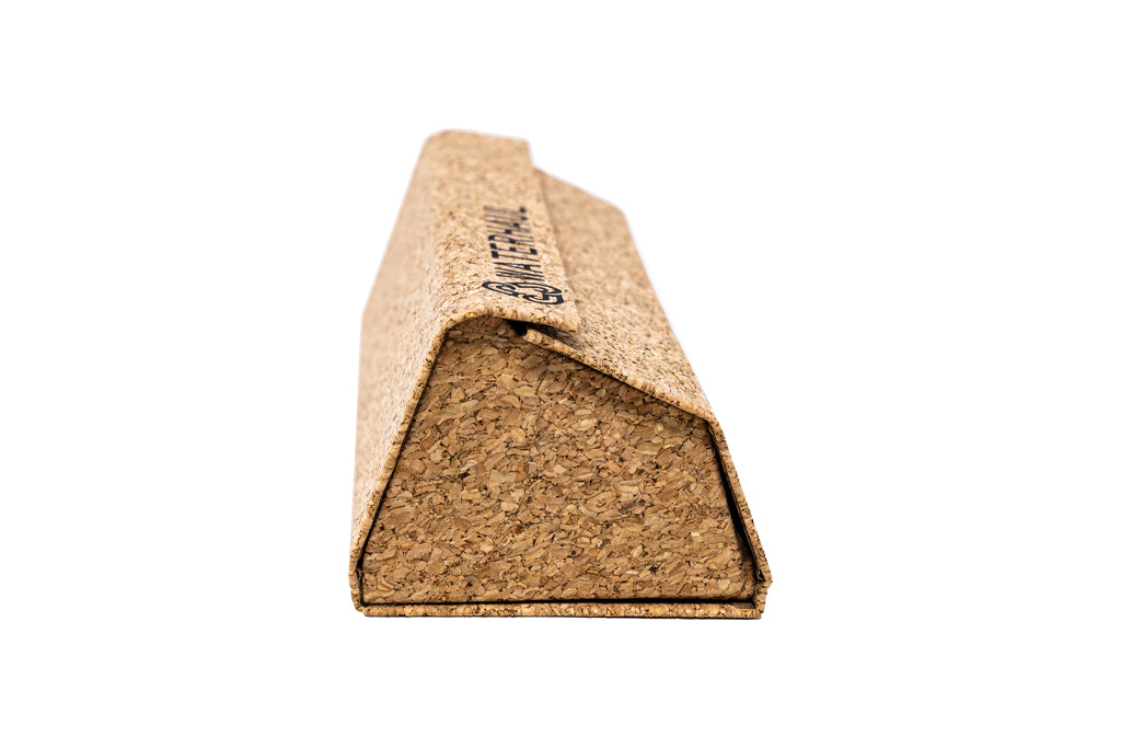 Large cork glasses case with 'WATERHAUL' branding on a white background