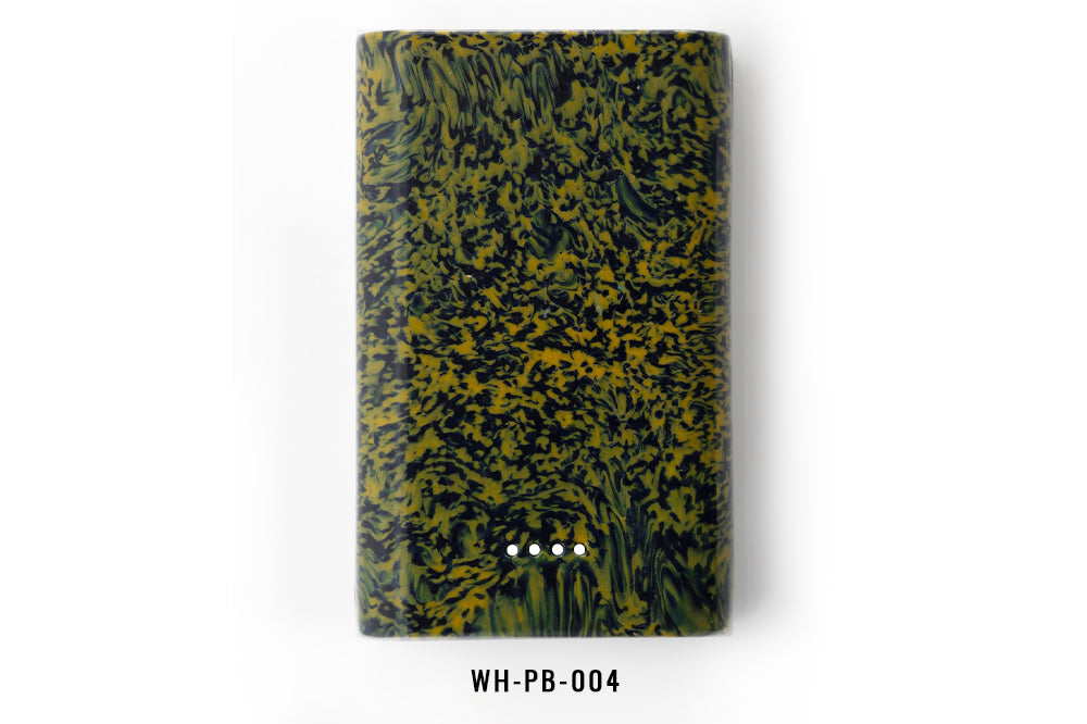 Black and Green power bank on a white background